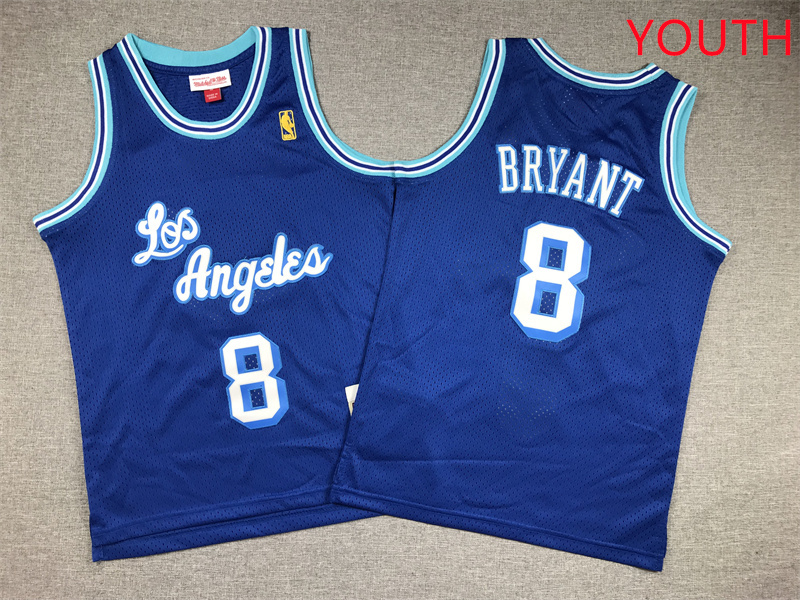Youth Los Angeles Lakers #8 Bryant Blue 2025 NBA Jersey style 1->youth nba jersey->Youth Jersey